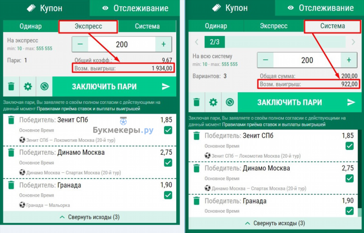 Ставка экспресс что это